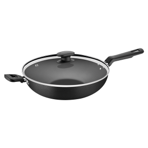 TRAMONTINA WOK 28CM 3,3L LORETO GRAFITE - ALUMINIO COM REVESTIMENTO ANTIADERENTE