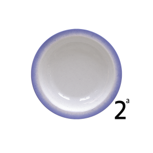 TRAMONTINA PRATO DE PORCELANA FUNDO RUSTICO AZUL HS 22CM